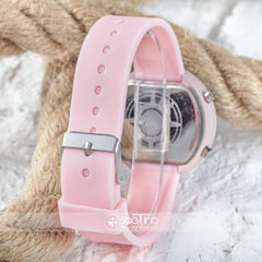 Led Watch Toz Pembe Renk Dijital Bayan Yetişkin Kız Çocuk Kol Silikon Saati ST-303560