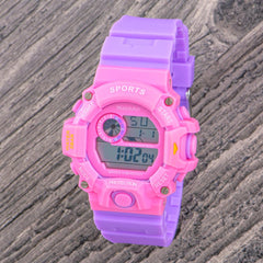 Pinkoli Dijital Su Geçirmez Spor Çocuk Kol Saat Alarm Kronometre Takvim ST-304367
