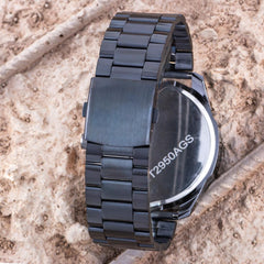 Siyah Çelik Kordon Quartz Business Erkek Saati - Modern ve Şık Tasarım - Model ST-304378