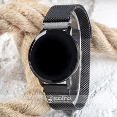 Black Watch Hasır Mıknatıslı Kordon Siyah Unisex Dokunmatik Kol Saati ST-303503
