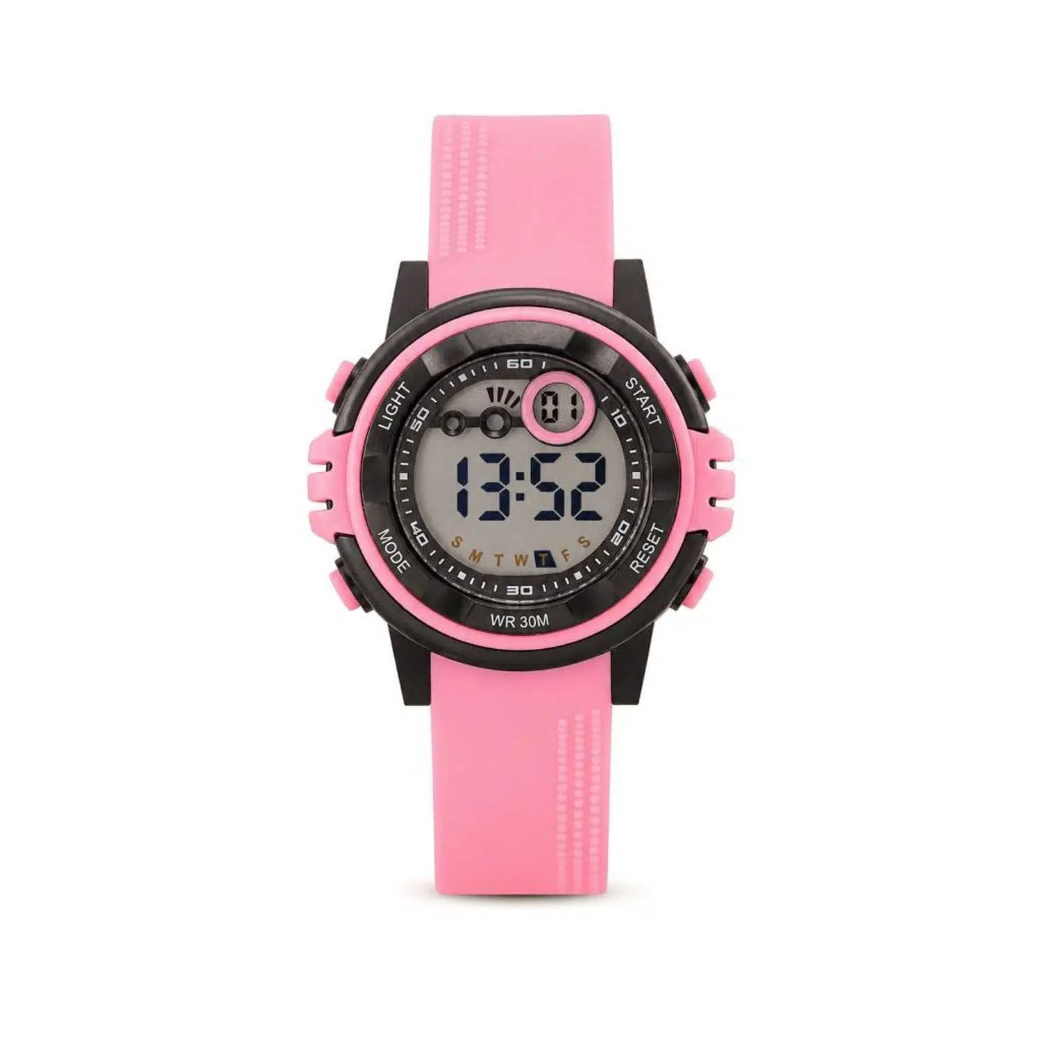 Kız Çocuk Dijital Spor Pembe Silikon Kordon Kol Saati ST-304433