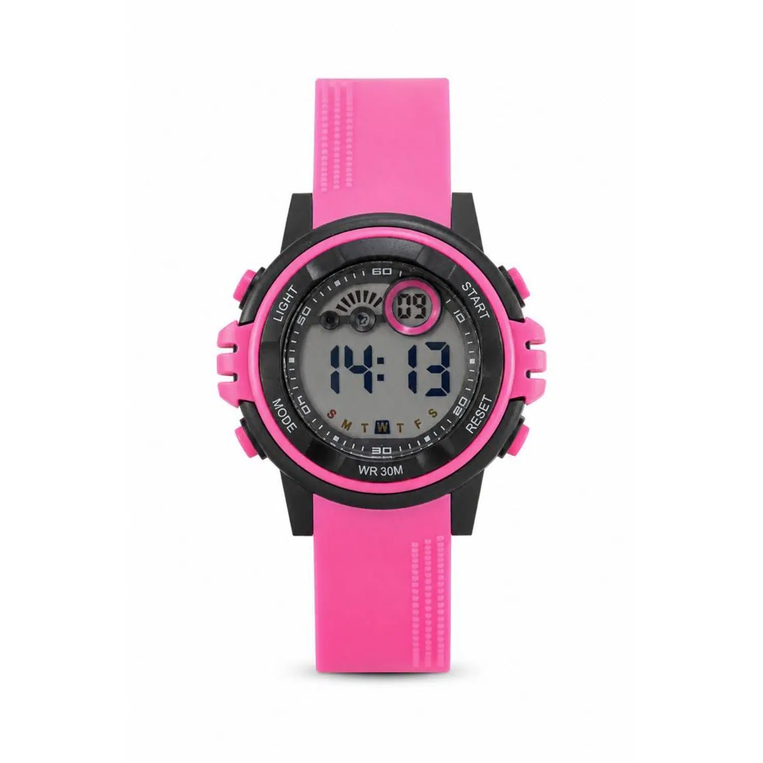 Kız Çocuk Pembe Dijital Kronometreli Silikon Kordon Spor Kol Saati ST-304435